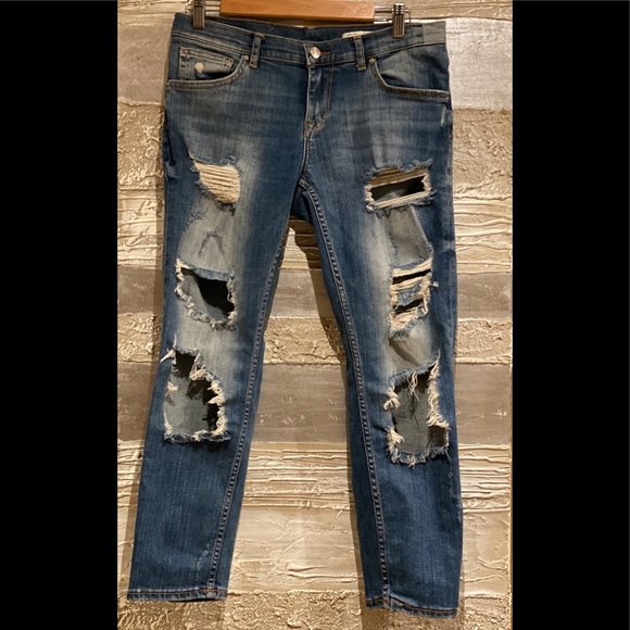 Zara slim fit ripped jeans - Picture 1 of 4